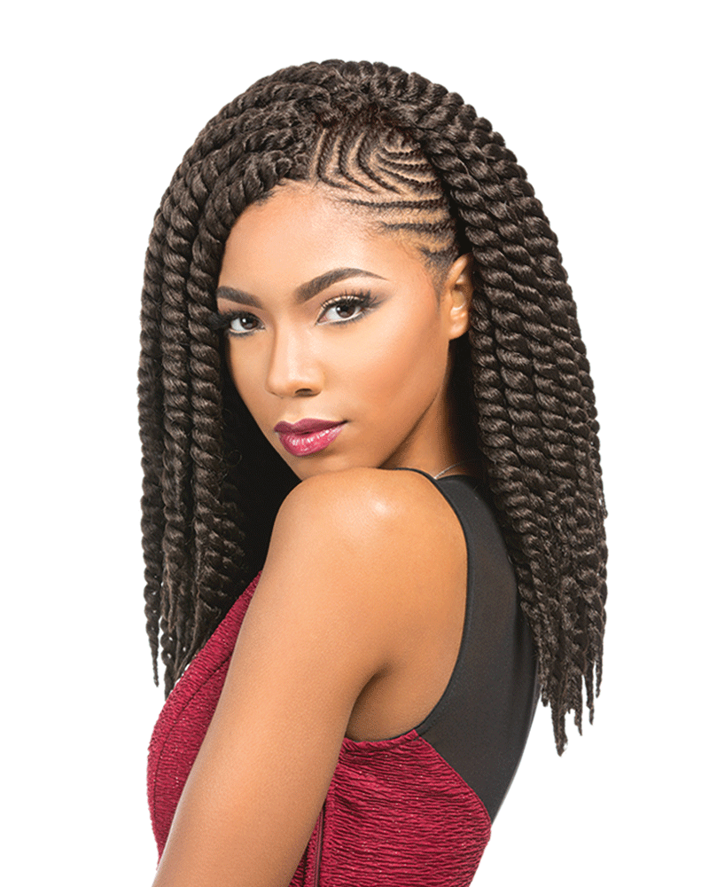 A beautiful girl with braids.